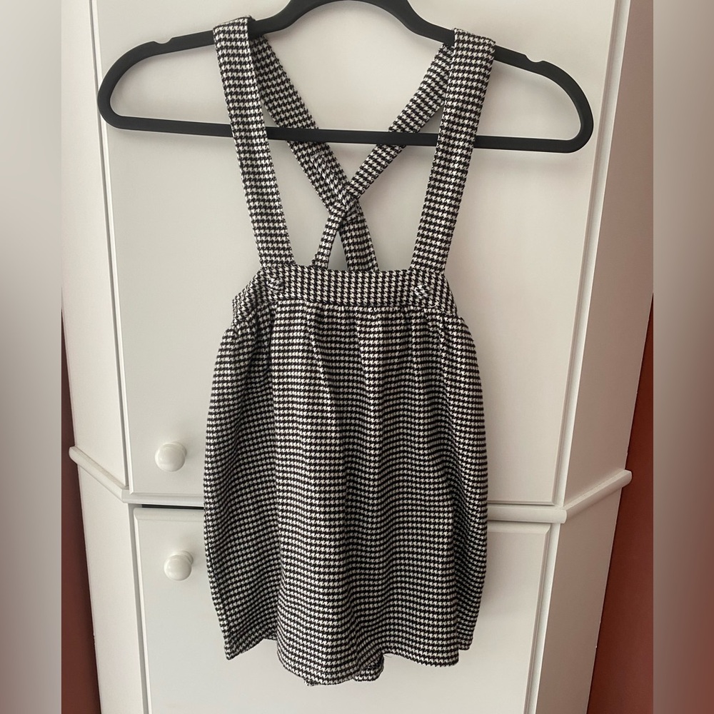 Bundle 3 for $12: Black & White Houndstooth Suspender Skirt for Kids